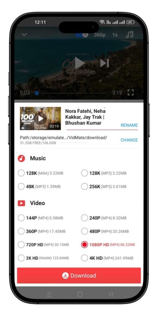Vidmate APK Download Old Version