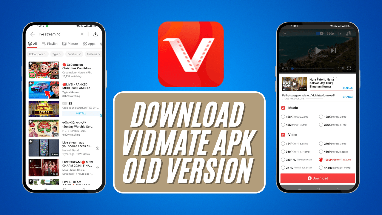 Download Vidmate APK Old Version